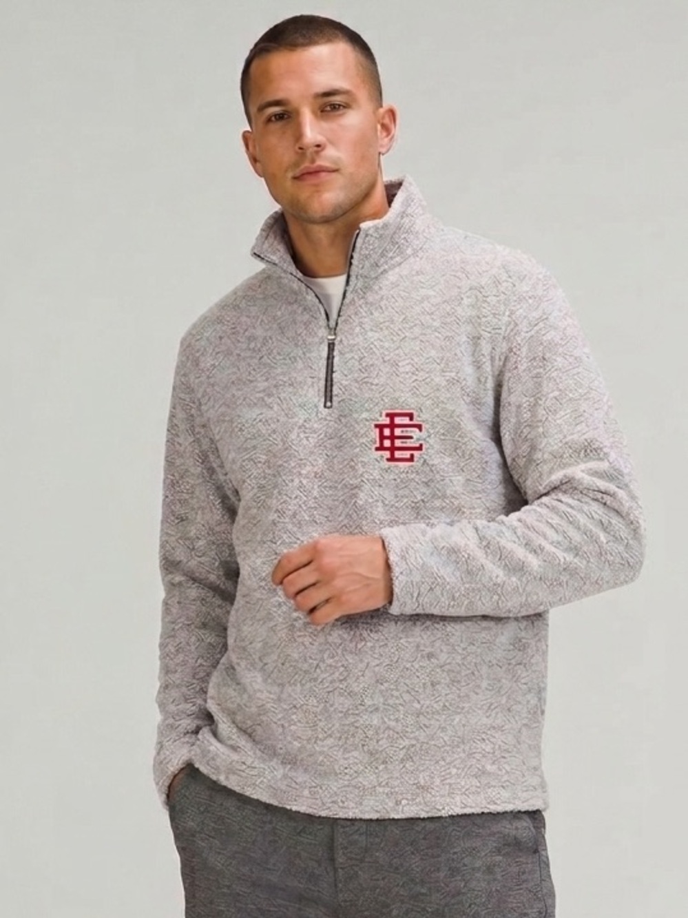 Eric Emanuel EE Quarter Zip Pullover Made in USA Men’s Large